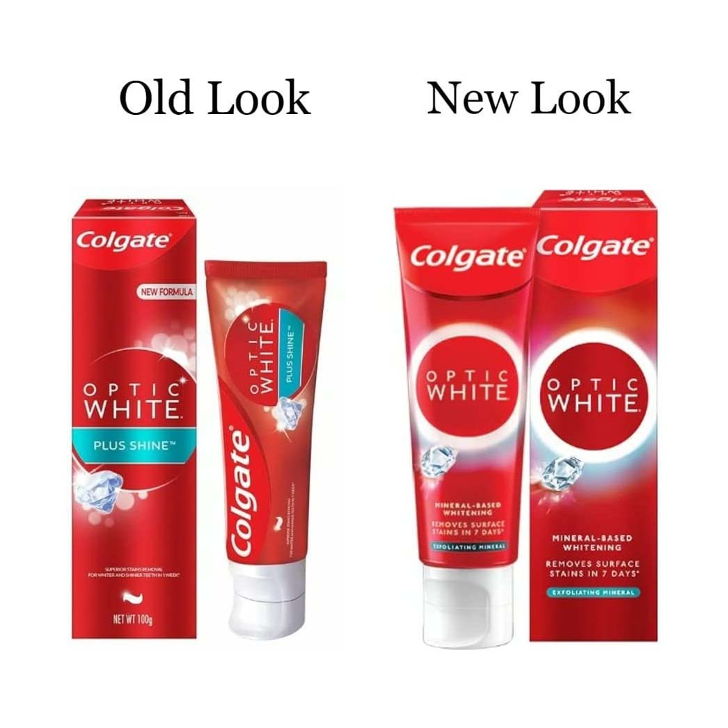 Colgate コルゲート オプティックホワイト プラスシャイン 100g 2個セット ホワイトニング 歯磨き粉 新パッケージ EXFOLIATING MINERAL_画像5