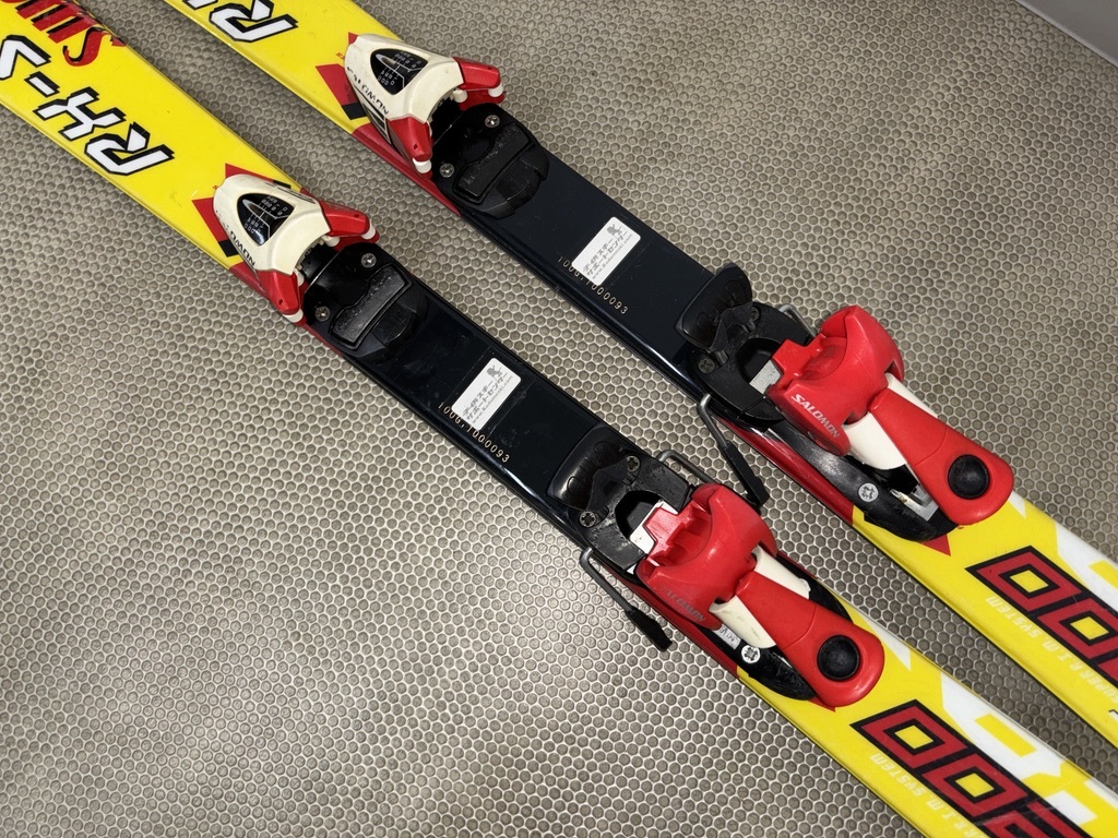 サイズ100cmジュニア用カービングスキー中古スキー板&ビンディングSwallowスワロ―RX-S5200_画像2