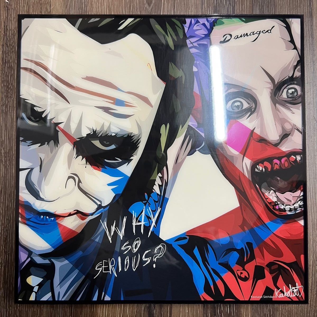 joker ジョーカー　ポップアート　パネル　インテリア_画像1