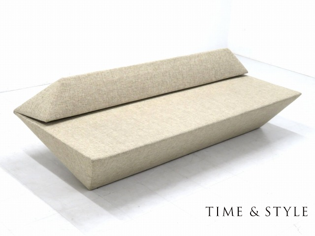 ★r6j397E★展示品★TIME＆STYLE★タイムアンドスタイル★隈研吾★KA★3人掛けソファ★トリプルソファ検ミノッティ安藤忠雄カッシーナ
