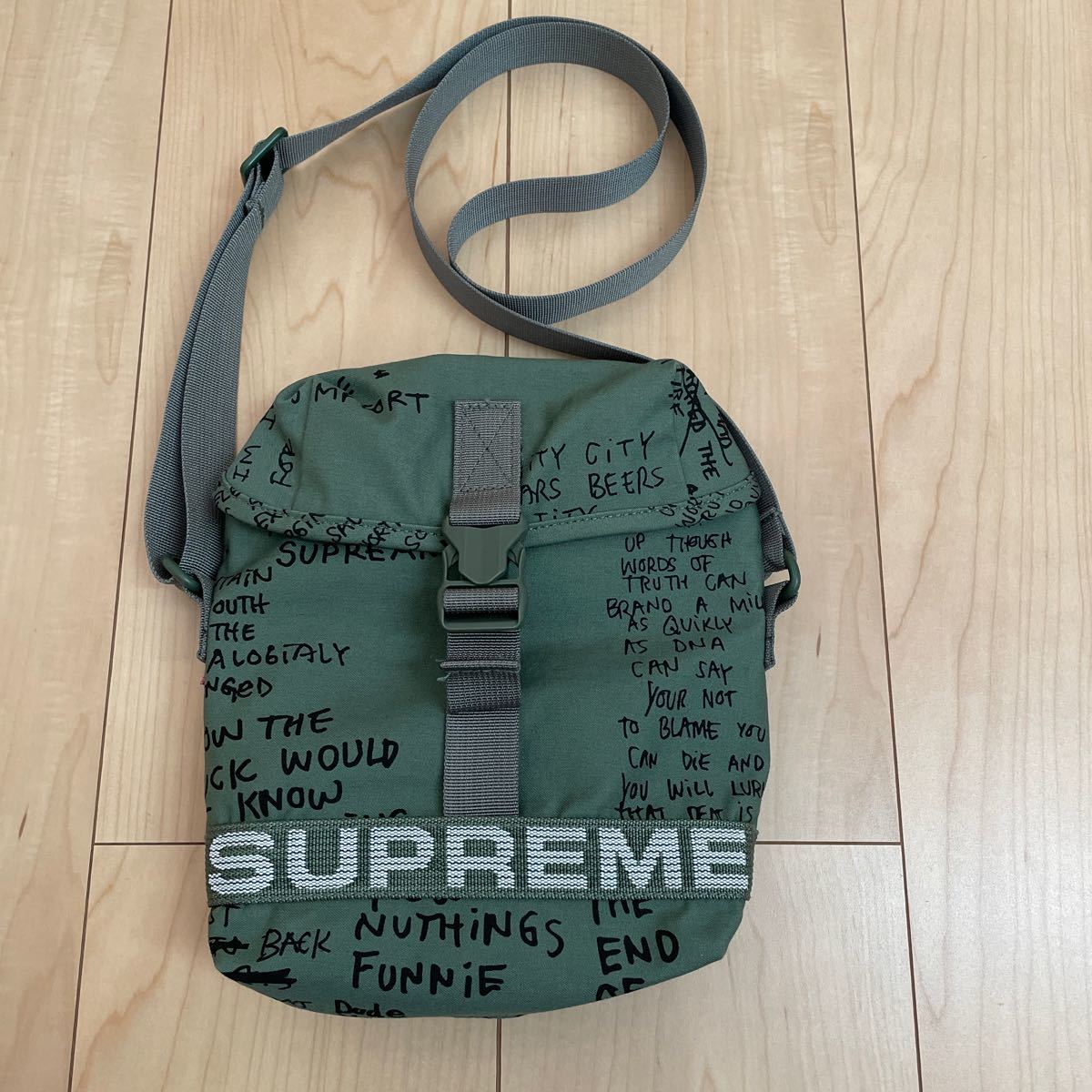 2023SS Supreme Field Side Bag Black Olive Gonzシュプリーム店舗購入品 中古_画像1