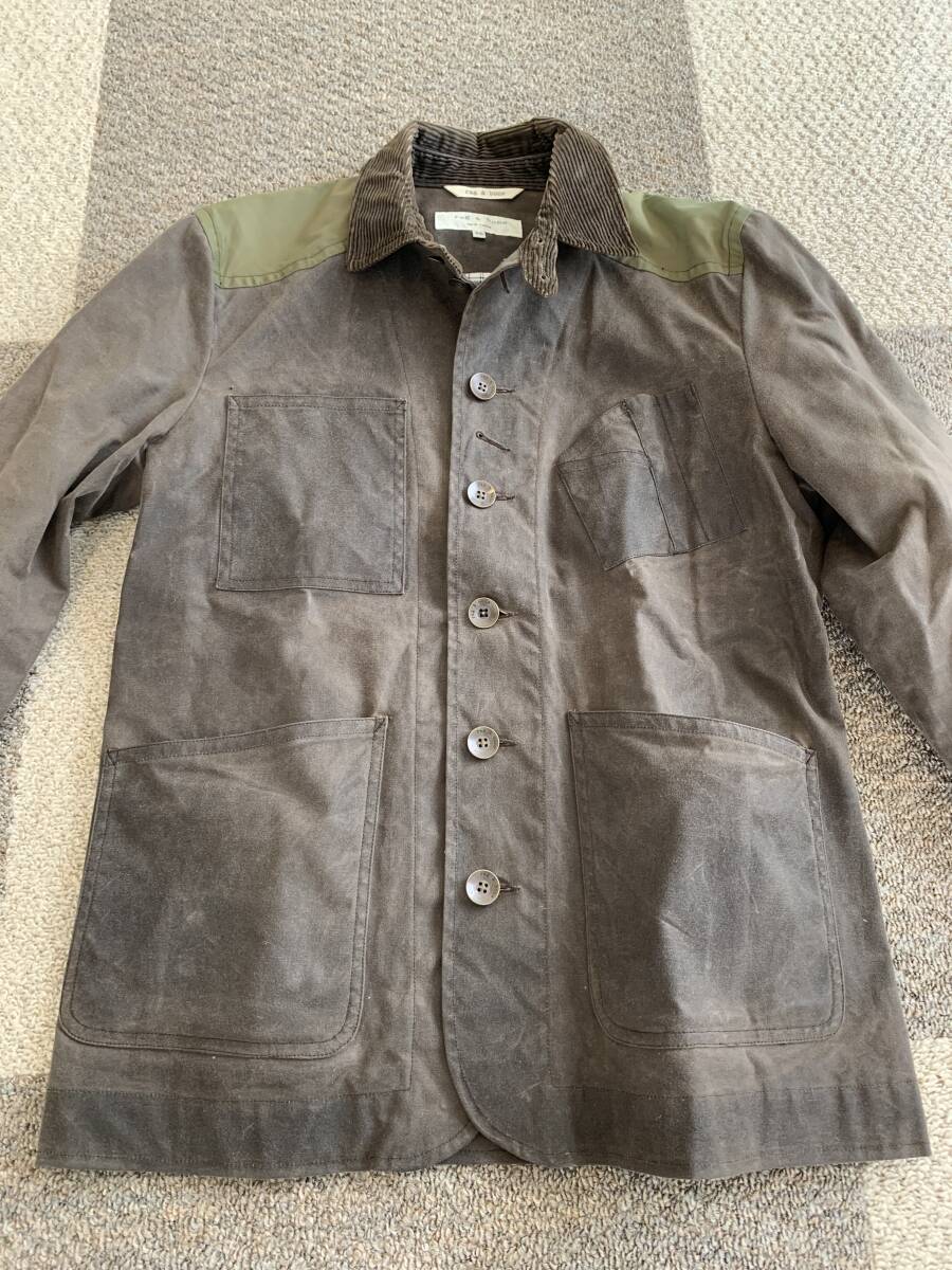 rag and bone Barbour ブラウン＆カーキ　サイズ36-34_画像3