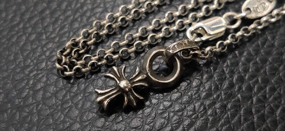 クロムハーツ silver925 スタックチャームクロスロールチェーン ネックレス シルバー925 Chrome Hearts_画像2