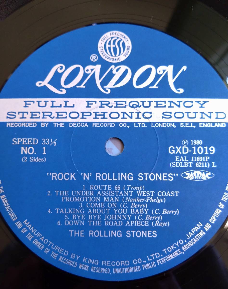 LP Rolling Stones Rock 'n' Rolling Stones レコード 1980 ステッカー★LASE DISC ローリングストーンズの画像7