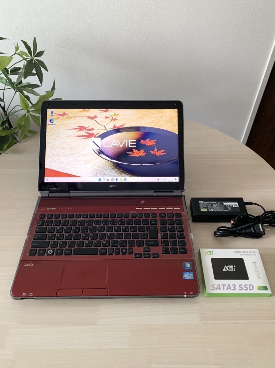 新品SSD1TB(1000GB) 新品メモリ16GB Core i7 LL750/F 最新 Windows11 Office2021 Blu-ray NEC LAVIE LL750 中古 1円_画像7