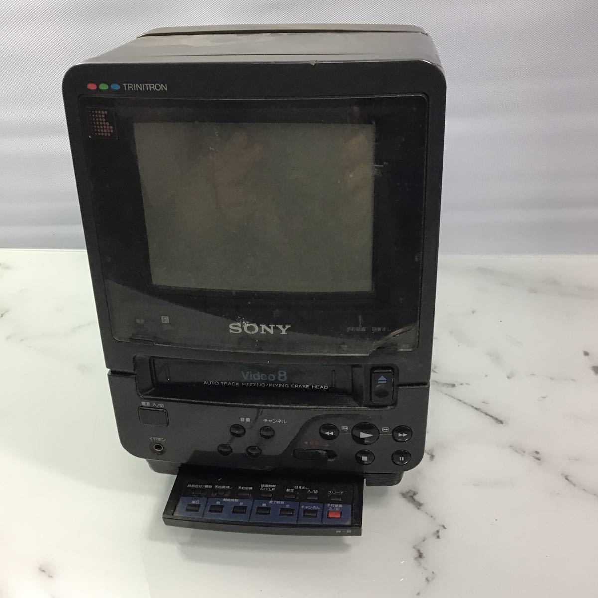 SONY ソニー TRINITRON COLOR VIDEO TV トリニトロンブラウンカラー ビデオ テレビ MODEL NO EV-DT1 管テレビ 中古 動作未確認_画像1