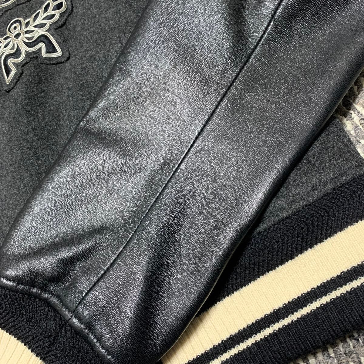 MCM 袖レザー 取り外し可 2way スタジャン ジャケット MCM 袖レザー 取り外し可 2way スタジャン ジャケット
