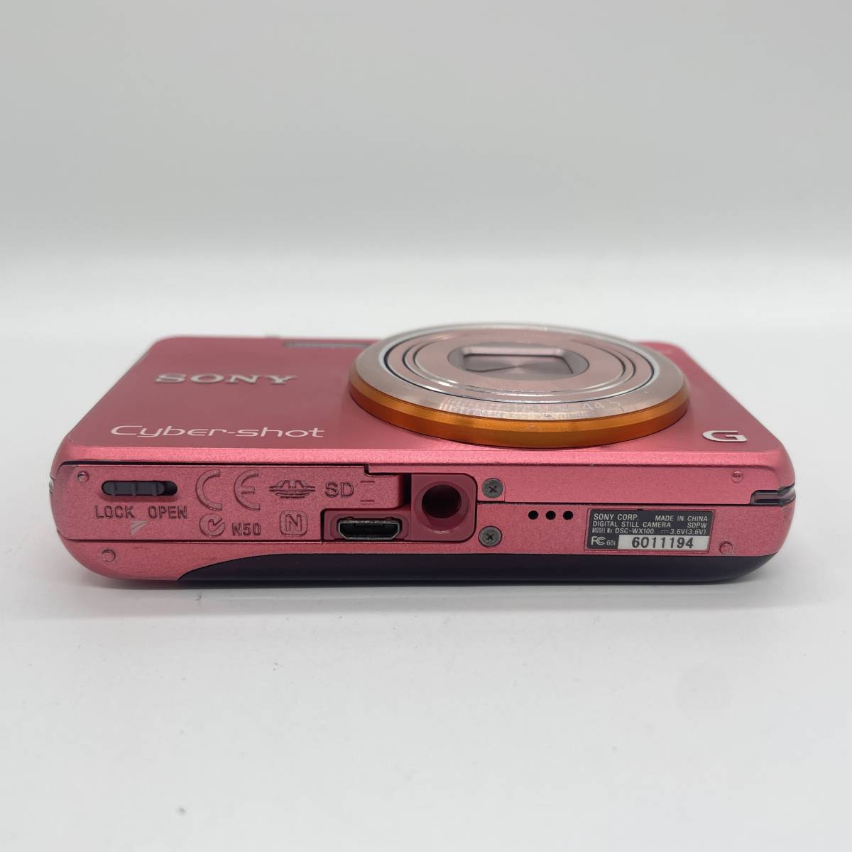 【簡易動作確認済】SONY Cyber−Shot DSC-WX100 PINK　コンデジ　デジカメ　デジタルカメラ　シャッター&フラッシュ動作OK_画像9