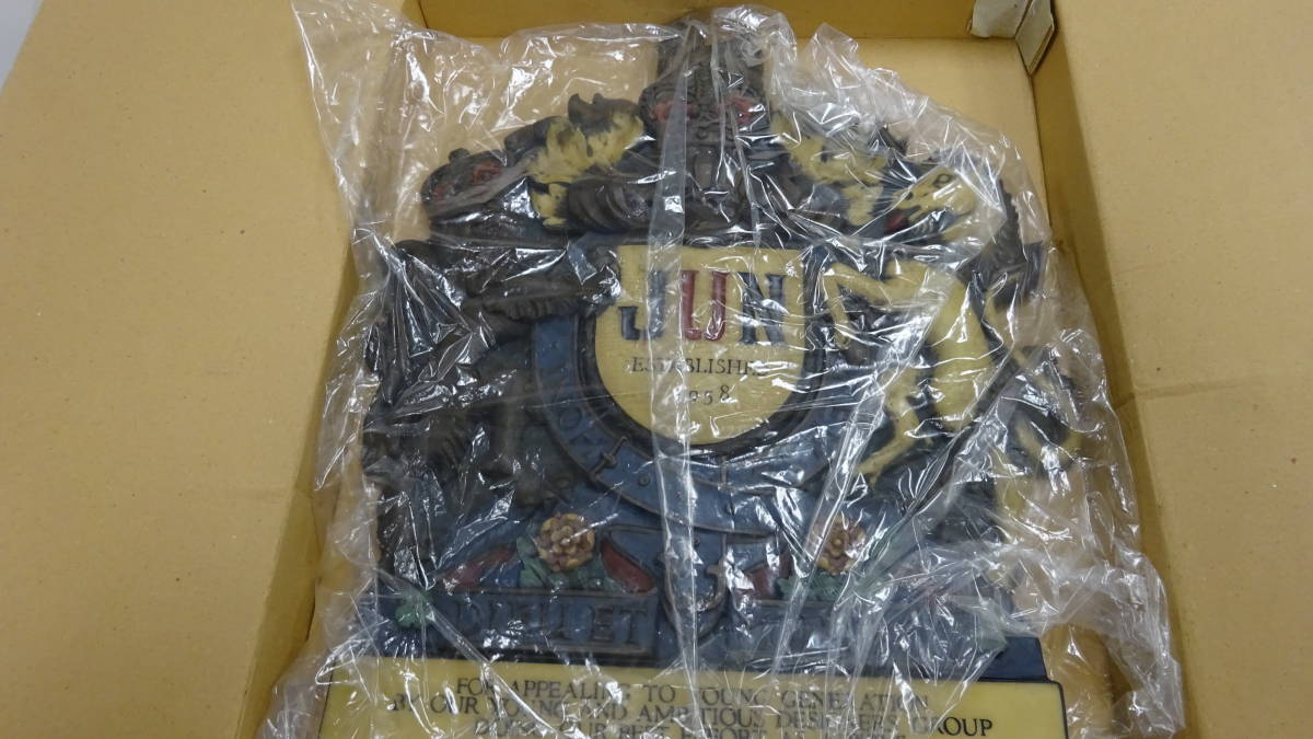 【現金特価】 お宝稀少品 「JUN」 販売店舗用店内記章 未使用デッドストック品 非売品 極めて美品 看板