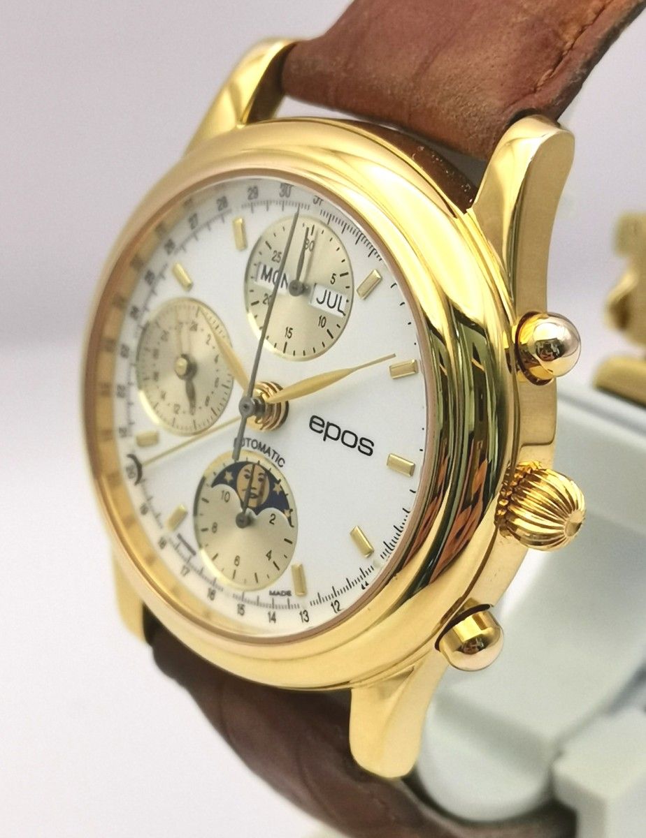 超美品 EPOS エポス 3346 クロノグラフ ムーンフェイズ 超美品 EPOS エポス 3346 クロノグラフ ムーンフェイズ