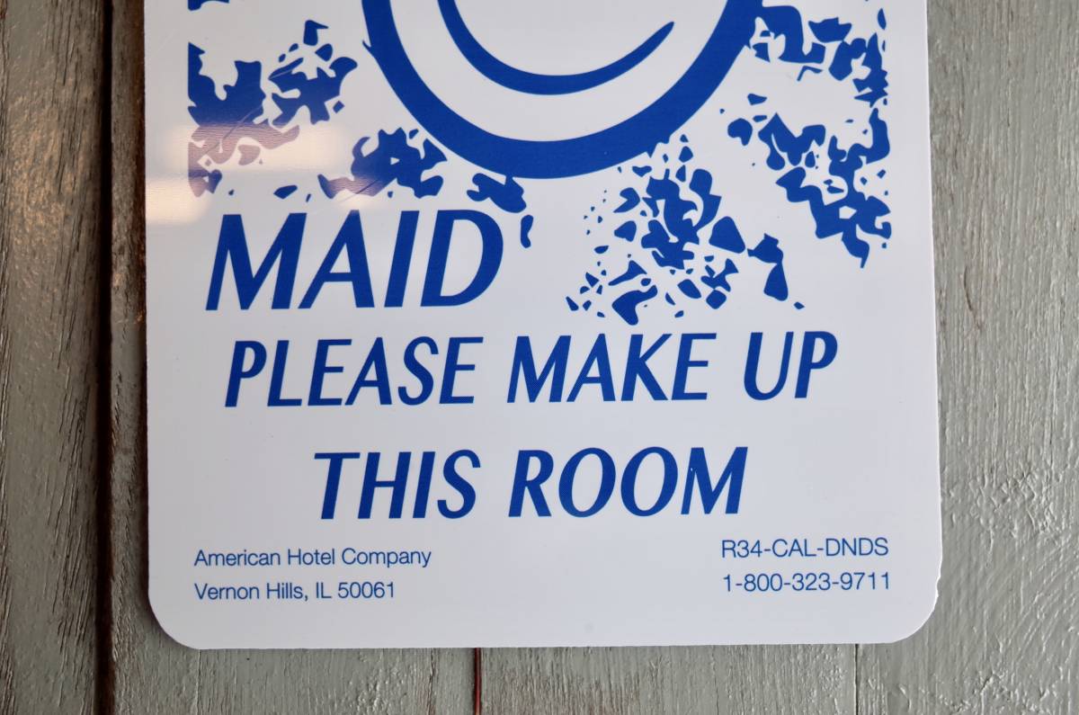 新品　DOOR SIGN ドアサイン　アメリカ　ホテル　MOTEL 看板　玄関　扉　PFS カリフォルニア　ハウス　インテリア_画像4