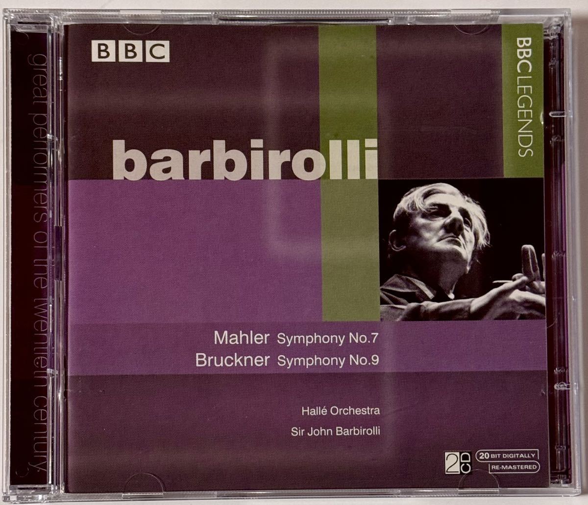 （BBC LEGENDS 20BIT）バルビローリ　マーラー：交響曲第７番　ブルックナー：交響曲第９番　BARBIROLLI 2CD_画像1