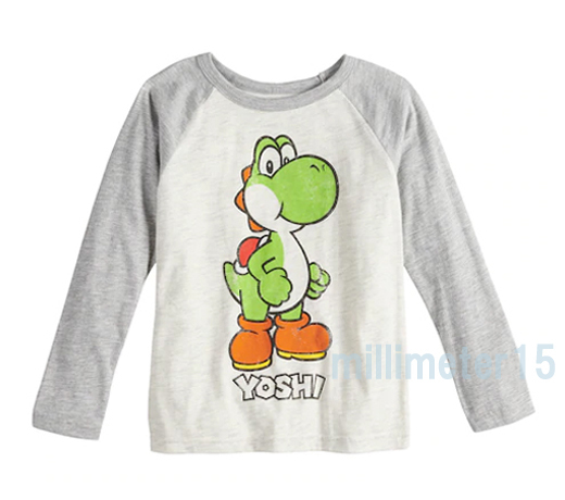 USA購入★★ ジャンピングビーンズ スーパーマリオ ヨッシー 長袖Tシャツ ロンT サイズ4 100 未使用品 ★★ jumping beans_画像1