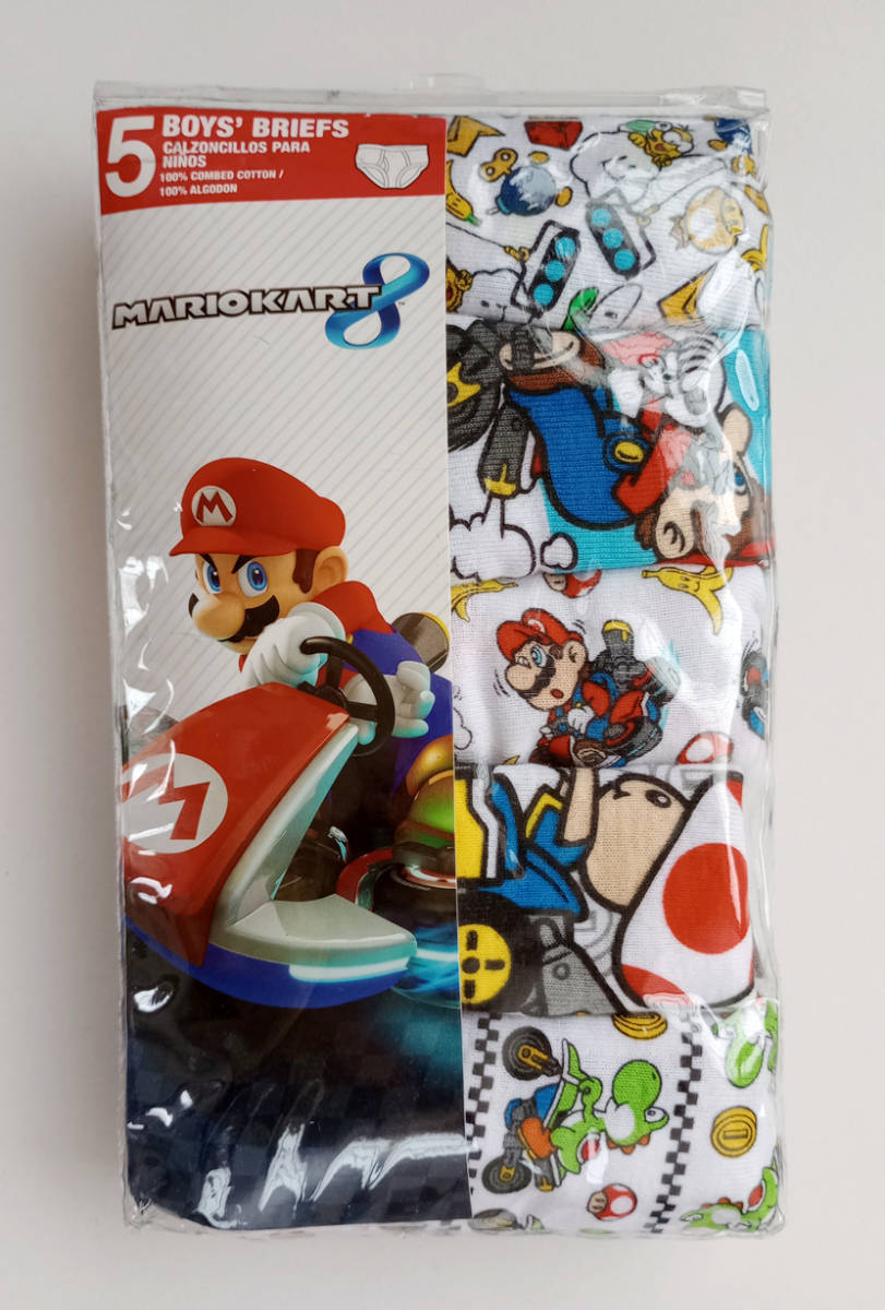 USA購入★★ マリオカート ブリーフパンツ 5枚 サイズ6 120 未使用品 ★★ mariokart boys briefs_画像1