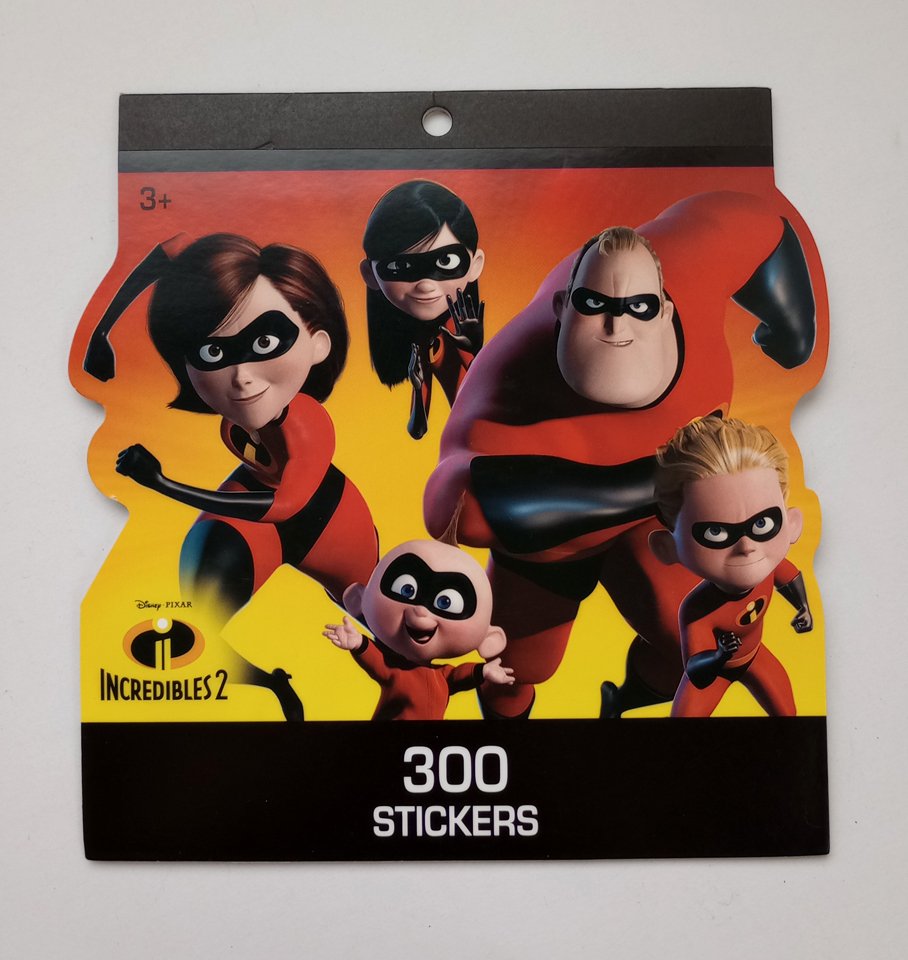 USA購入★★ インクレディブル ファミリー 300枚 ステッカー シール 未使用品 ★★ Disney Incredibles Stickers_画像1