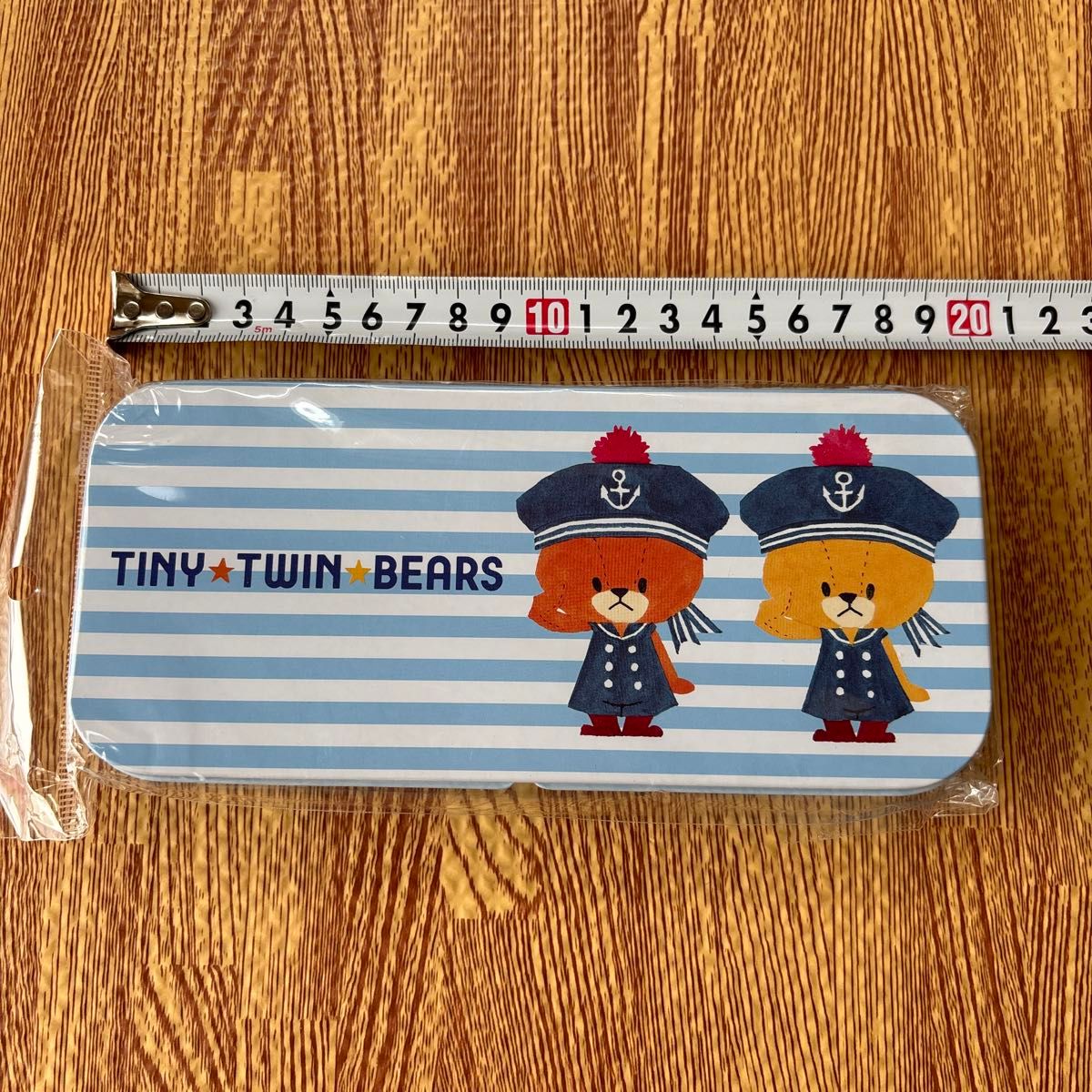缶フリーケース(筆箱) がんばれ ルルロロ 雑貨 /ベルコモン　TINY TWIN BEARS セーラー　 缶ペンケース