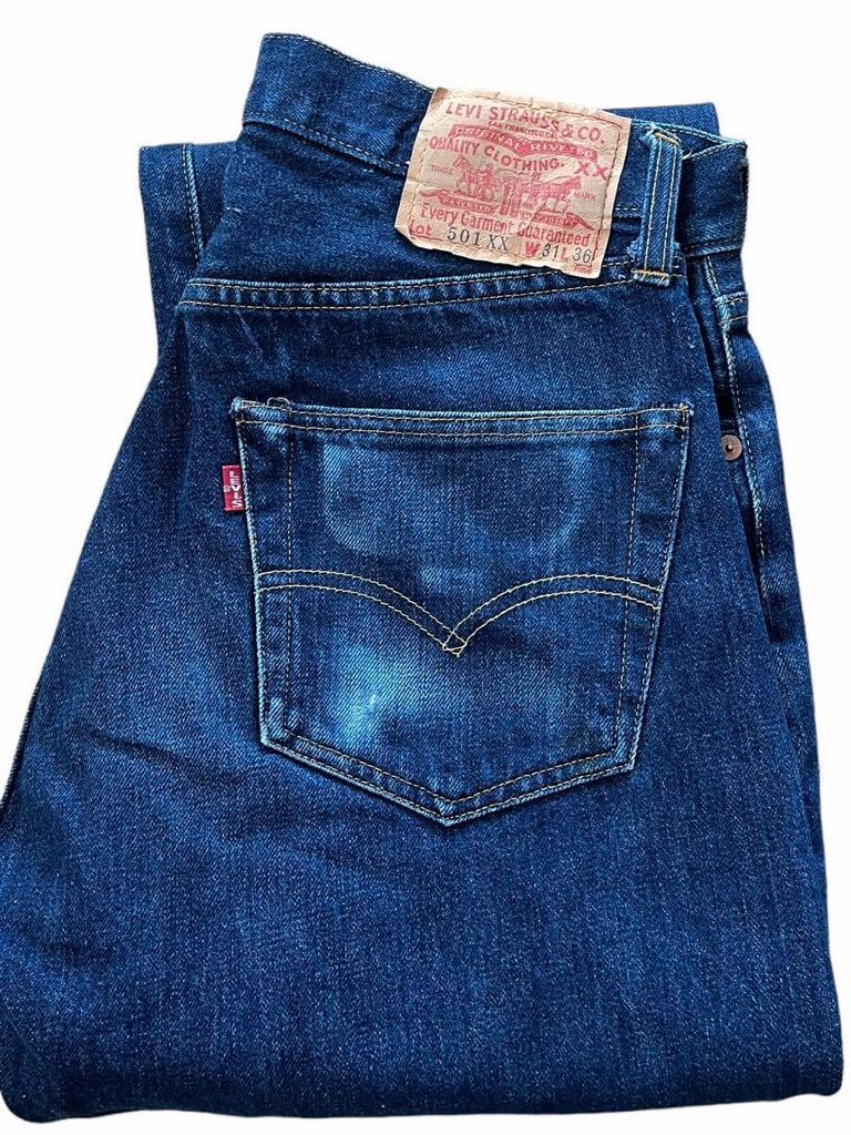 ●●98年 us製 LEVI'S 501XX リーバイス バレンシア 復刻濃紺 w31（w74l81.5）●●_画像1