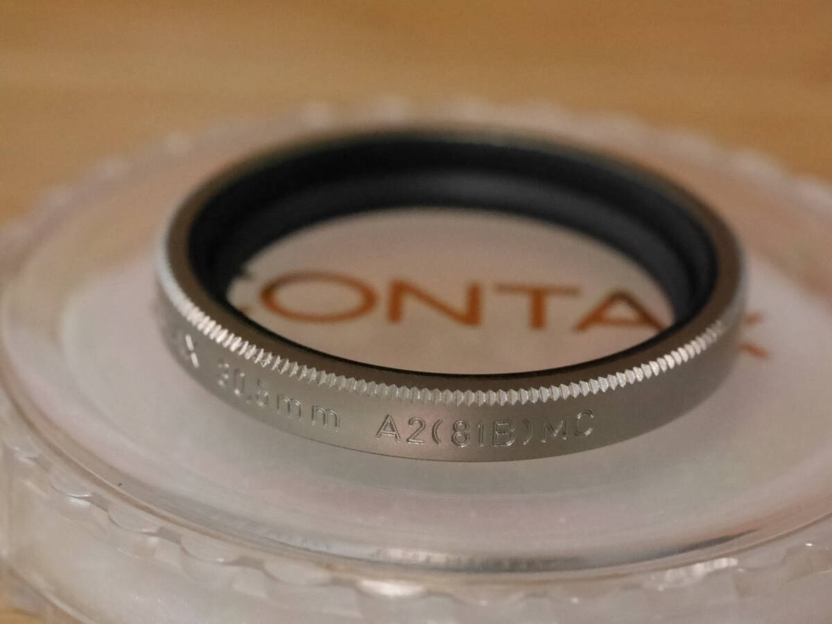 ★CONTAX コンタックス 30.5mm L39(UV)MCフィルター ＋ A2(81B)MCフィルター 2枚セット★_画像4