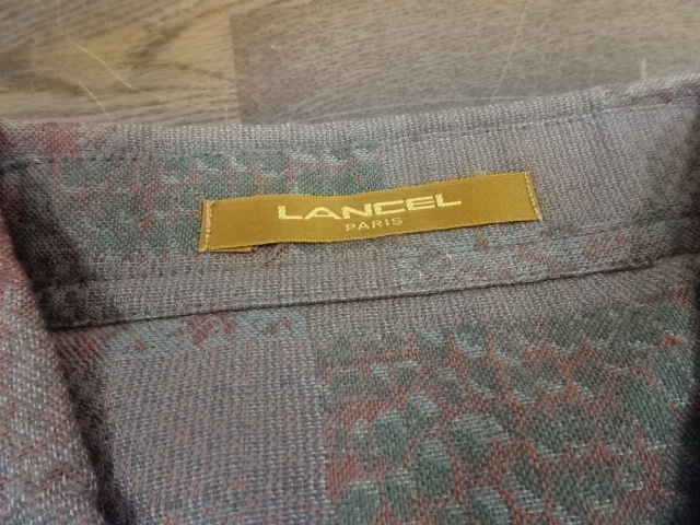 【LANCEL　シャツ　長袖　メンズ　Lサイズ】ファッション　上着　チェック柄【B5-1①】20240214_画像3