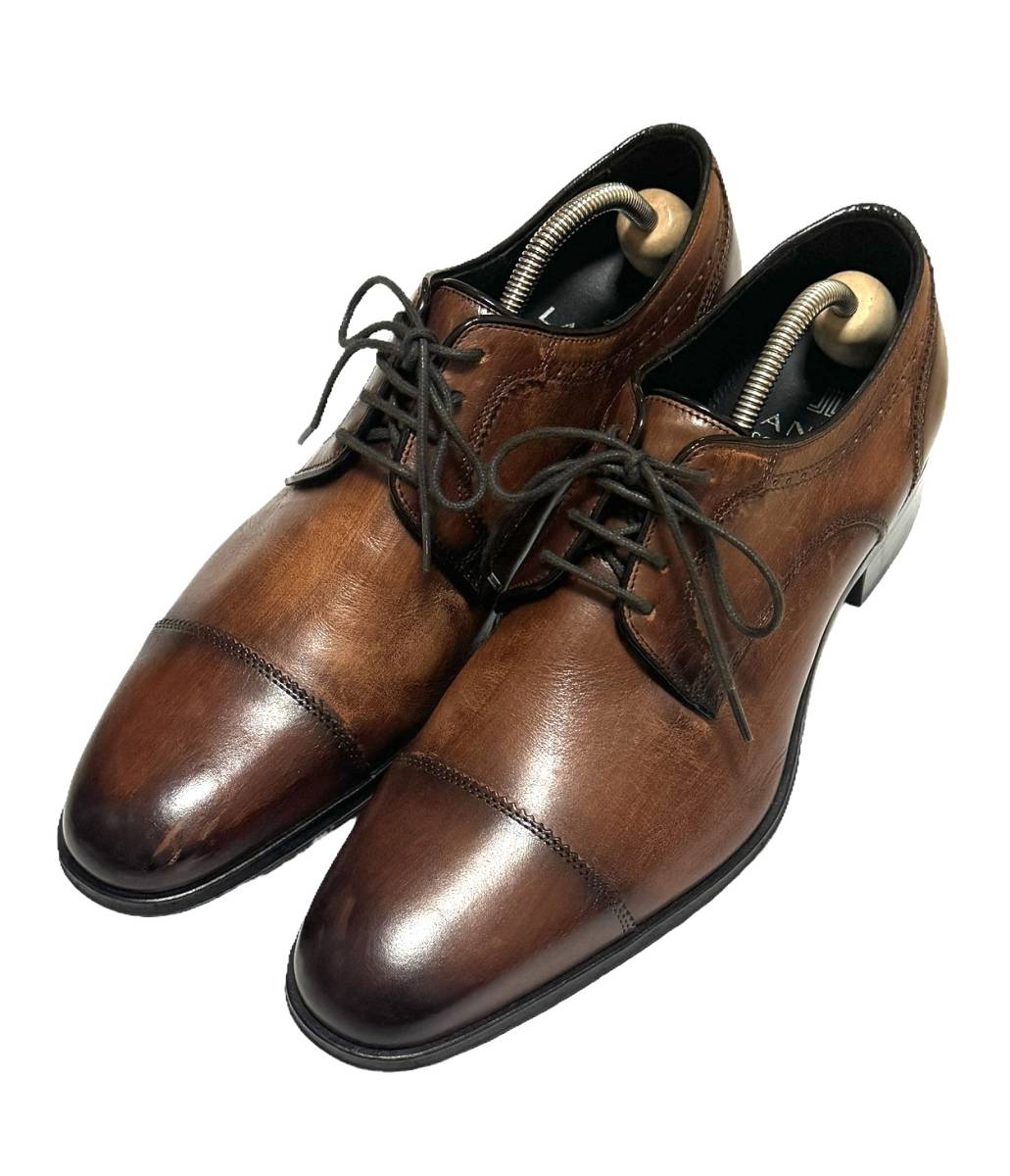 Lanvin коллекция 25cm 83376 Brown LANVIN COLLECTION натуральная кожа распорка chip кожа обувь платье обувь бизнес USED товар 