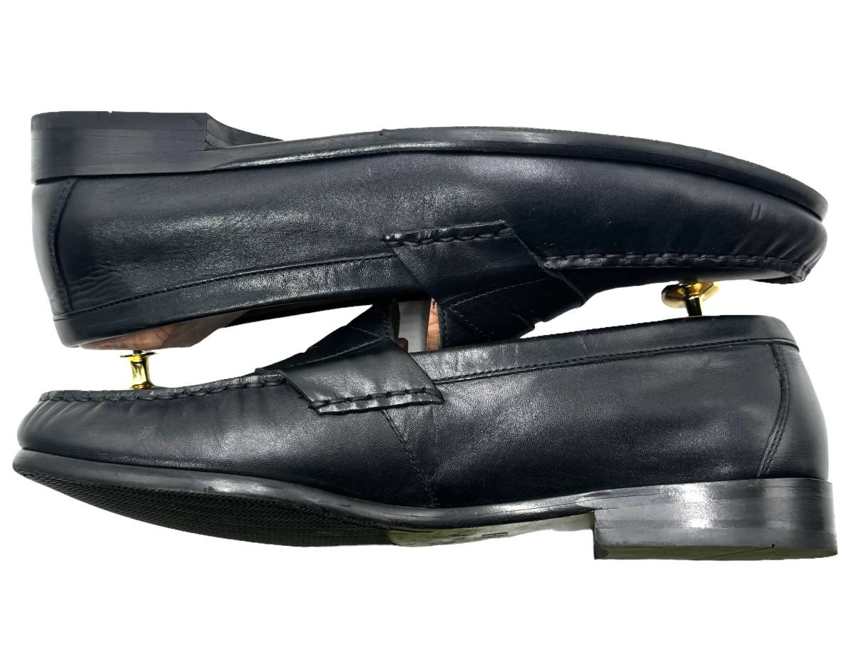 コールハーン COLEHAAN C12462 27cm 9 1/2 コインローファー 天然皮革 革靴 ブラック BLACK レザー ビジネスシューズ USED品の画像4