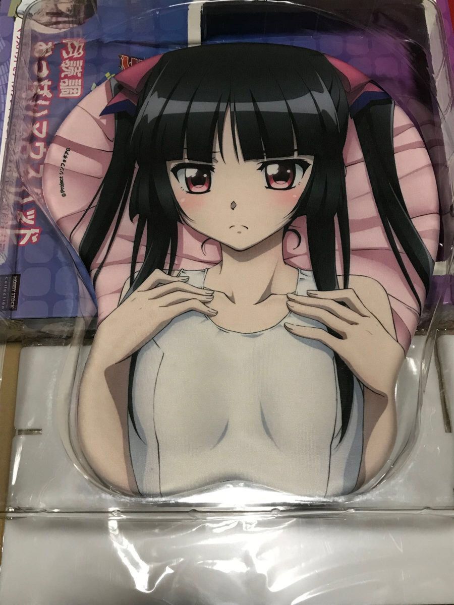 絶版 開封済 本体未使用 シンフォギア 月読 調 おっぱい マウスパッド マウスパット 戦姫絶唱シンフォギアG