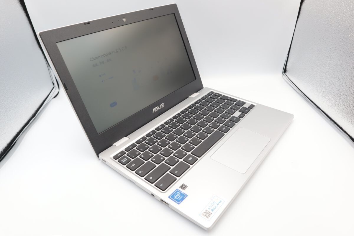 ★全額返金保証！最速発送！【ASUS Chromebook CX1101CM Celeron N4020 /4GB /eMMC 32GB バッテリー100% 】★（202312-14835-PCkaitori）_画像2