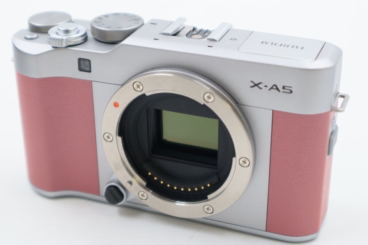 ★☆全額返金保証！最速発送！【FUJIFILM X-A5 ピンク ボディ 超美品】★☆（202310-23243-kaitori）