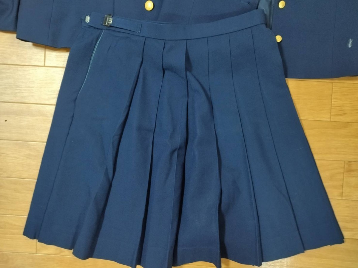 岡山県 就実高校 女子制服 HANAE MORI ハナエモリ　160A　冬服3点セット　スカート(60.48)_画像5