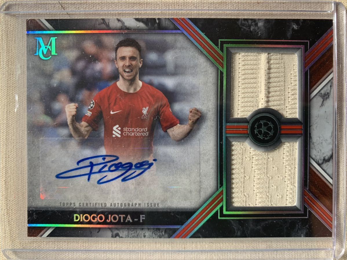 2022-23TOPPS MUSEUM COLLECTION Single Player Signature Swatches Dual Relic Autographs #SPSD-DJ DIOGO JOTA #167/299 リバプール_画像1