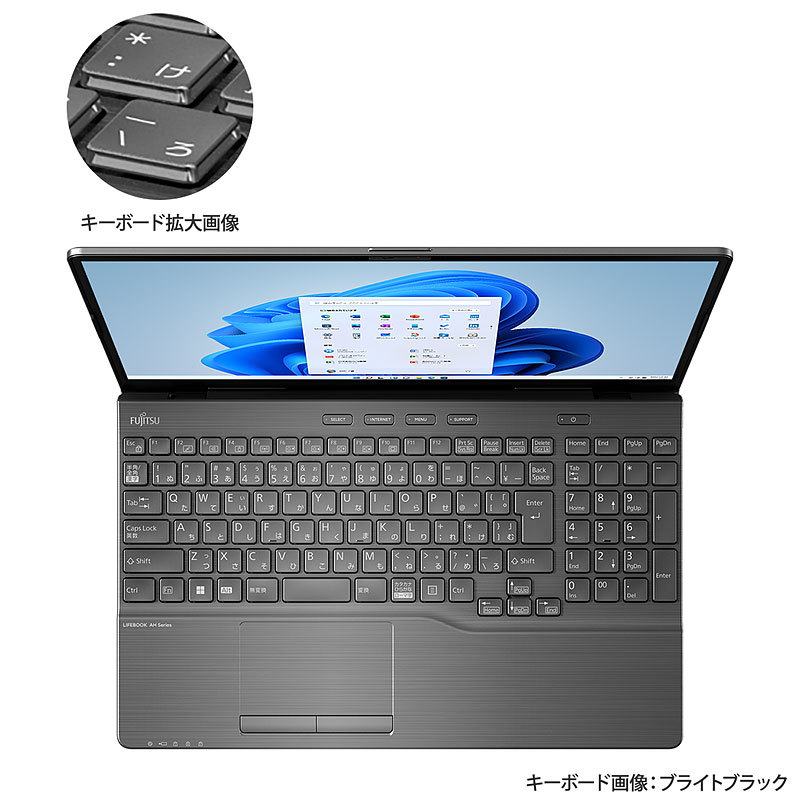 ノートパソコン 富士通 15.6型 LIFEBOOK WA3/G2 Core i7-1260P メモリ16GB SSD256GB DVD 無線LAN Webカメラ テンキー Win11 リファビッシュ_画像3