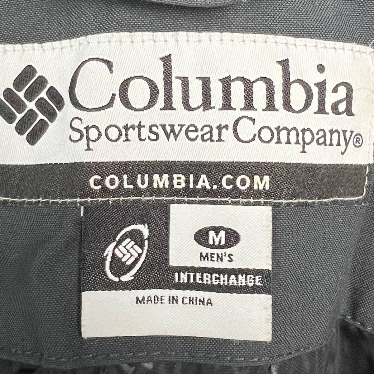 Wl743 正規品 Columbia コロンビア ハイトレックパーカ・ジャケット 比翼ジップ フード内蔵 グレー 灰 刺繍 メンズ F4 PM7056_画像7