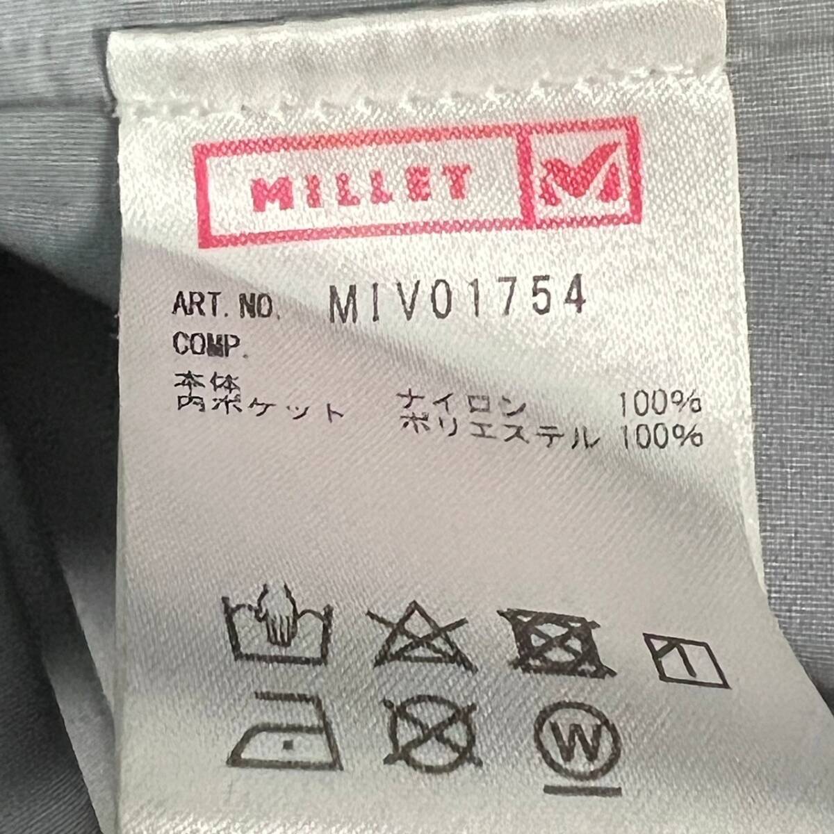 Wl890 正規品 MILLET ミレー ジップアップ ナイロン ティフォン タフ ストレッチ コート ミドル丈 ジャケット・パーカー 黒 メンズ_画像8