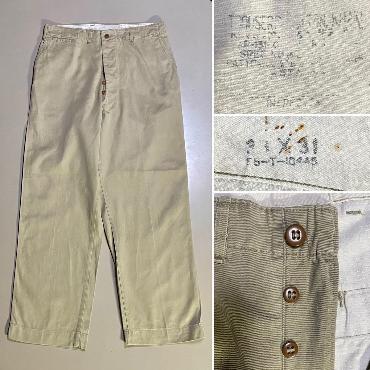 1940-50s US. Military Twill Pant Size W35