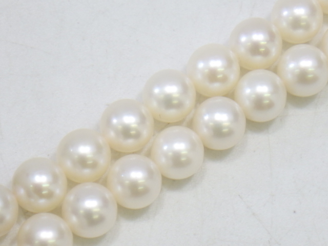 h4B036Z- MIKIMOTO Mikimoto pearl necklace K14WG M stamp gross weight approximately 25.7g approximately 6.4-6.9.