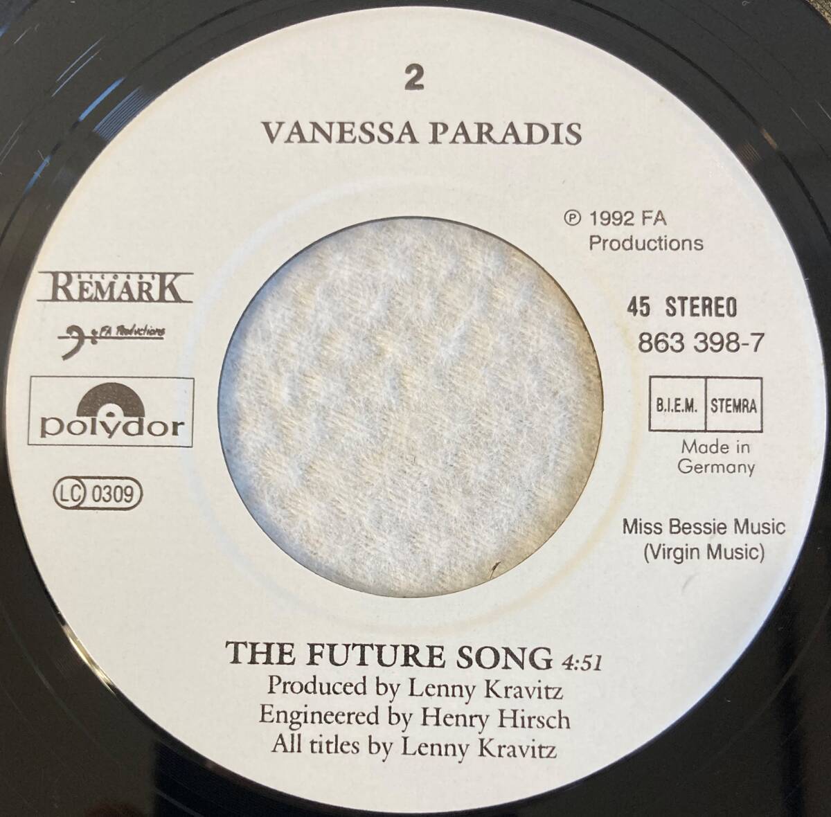 ヴァネッサ・パラディ (Vanessa Paradis) Be My Baby/The Future Song 仏盤EP Polydor 863398-7 未使用_画像6