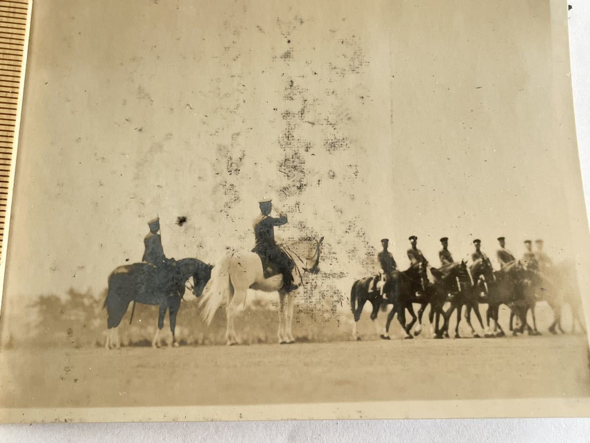 軍隊 写真 「昭和天皇 閲兵 観兵式 白雪 御料馬」 旧日本軍 軍隊 _画像2