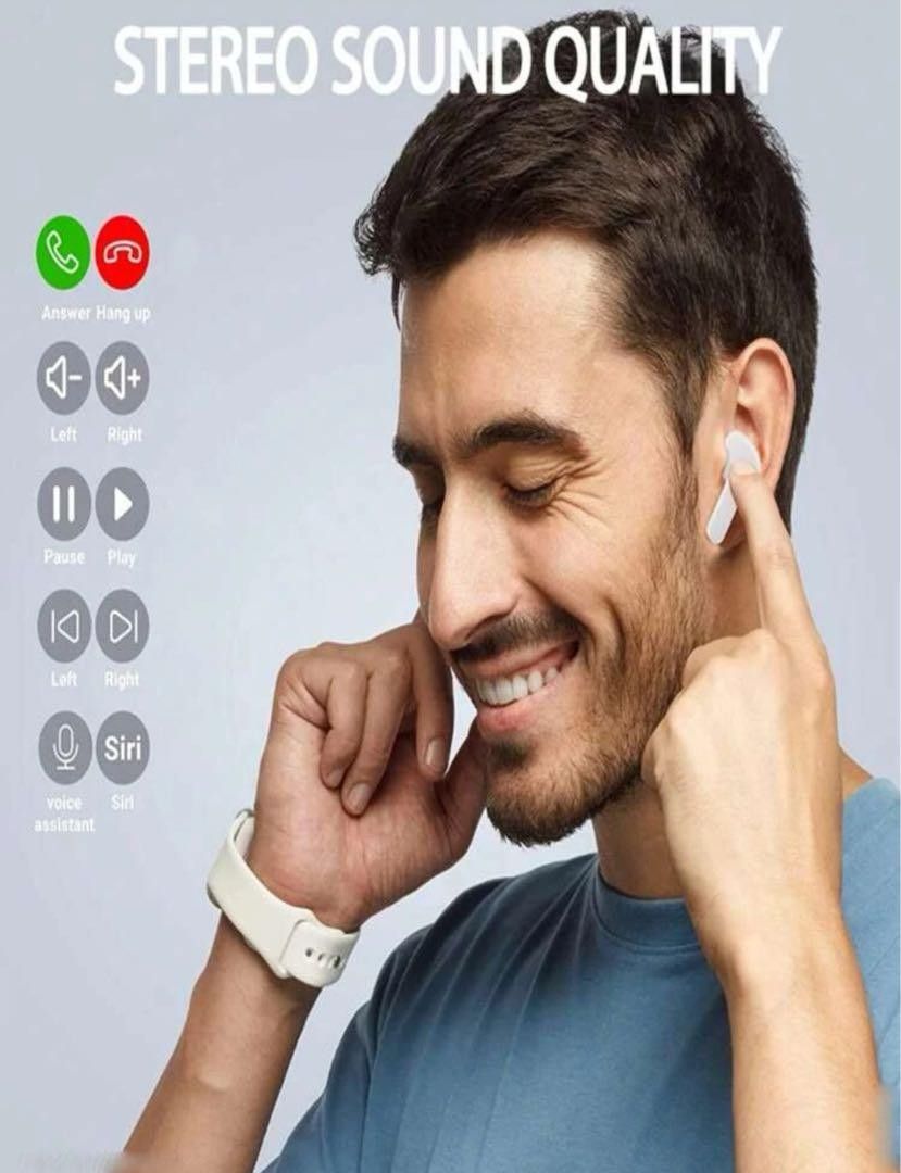 【激安】ワイヤレスイヤホン bluetooth LEDディスプレイ表示 iPhone 自動ペアリング両耳通話