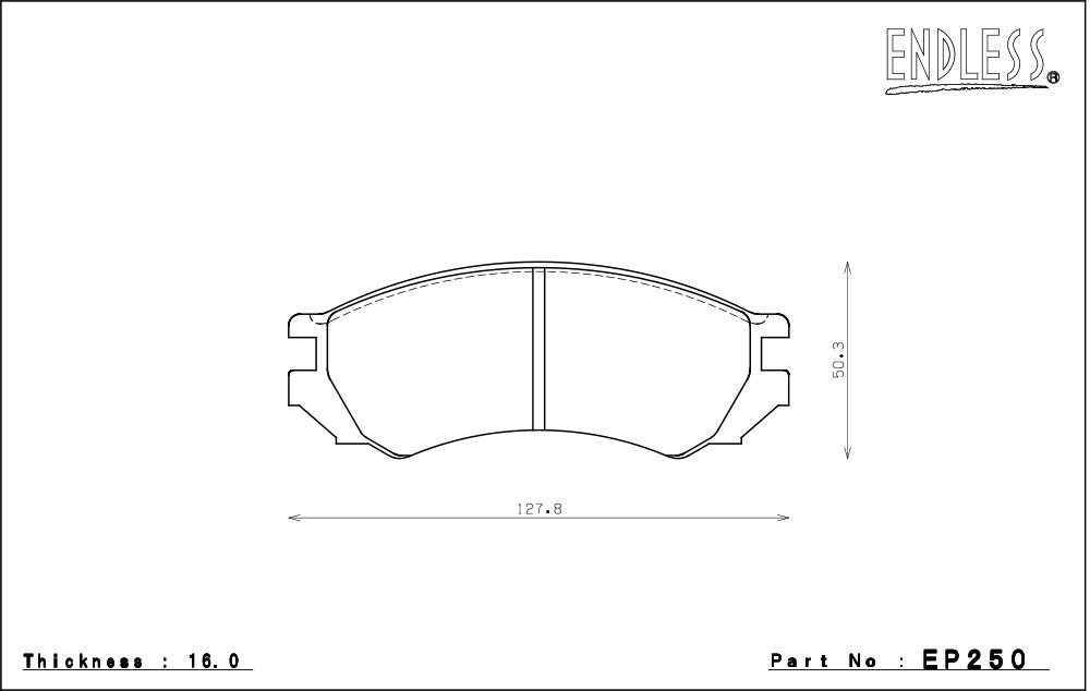 エンドレス ブレーキパッド SSS フロント EP250SSS セレナ / バネットセレナ C23系 H3/6～H11/6 2WD FE 1.6～2.0L