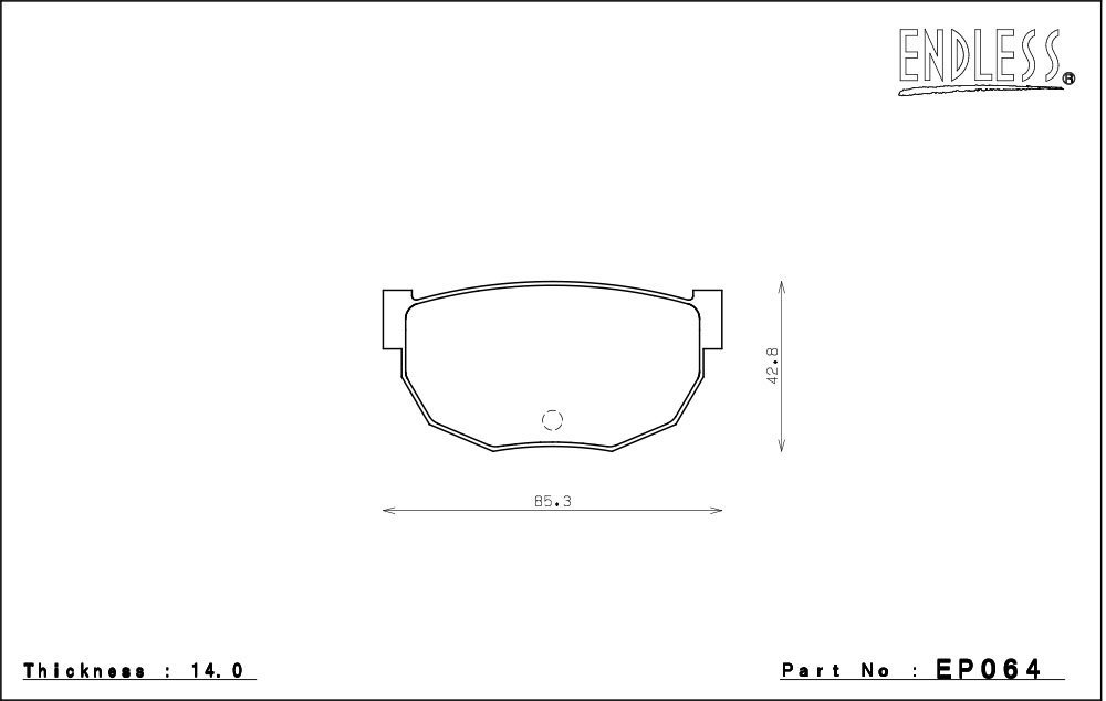 エンドレス ブレーキパッド NEW タイプR リア EP064TRN シルビア S15 H11/1～H14/8 ターボサイド兼用 2.0L