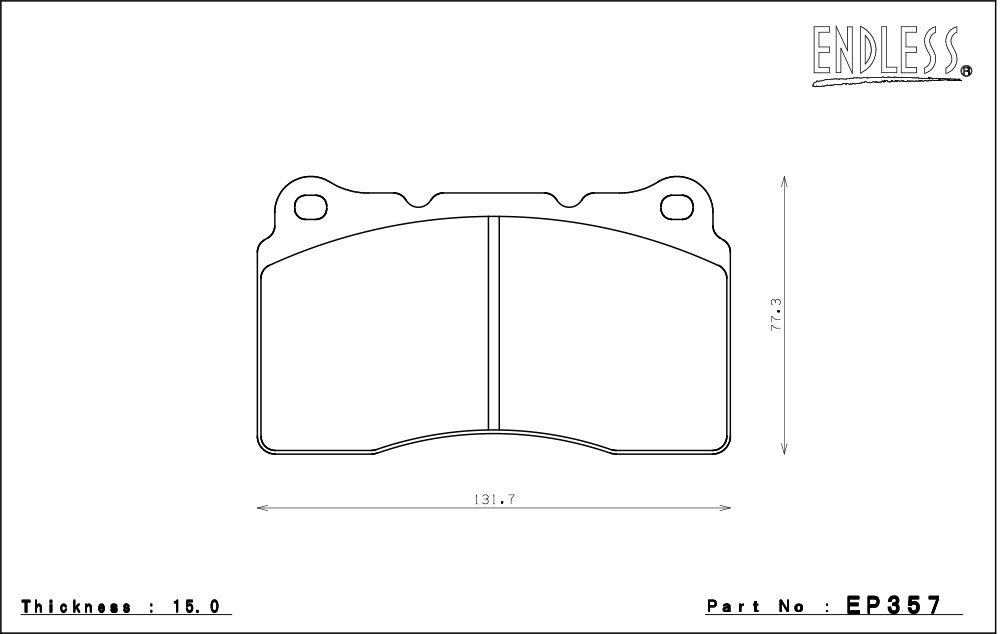 エンドレス ブレーキパッド CC33(S55G) フロント EP357CC33 エクシーガ YA5 H24/10～ ts 2.0L
