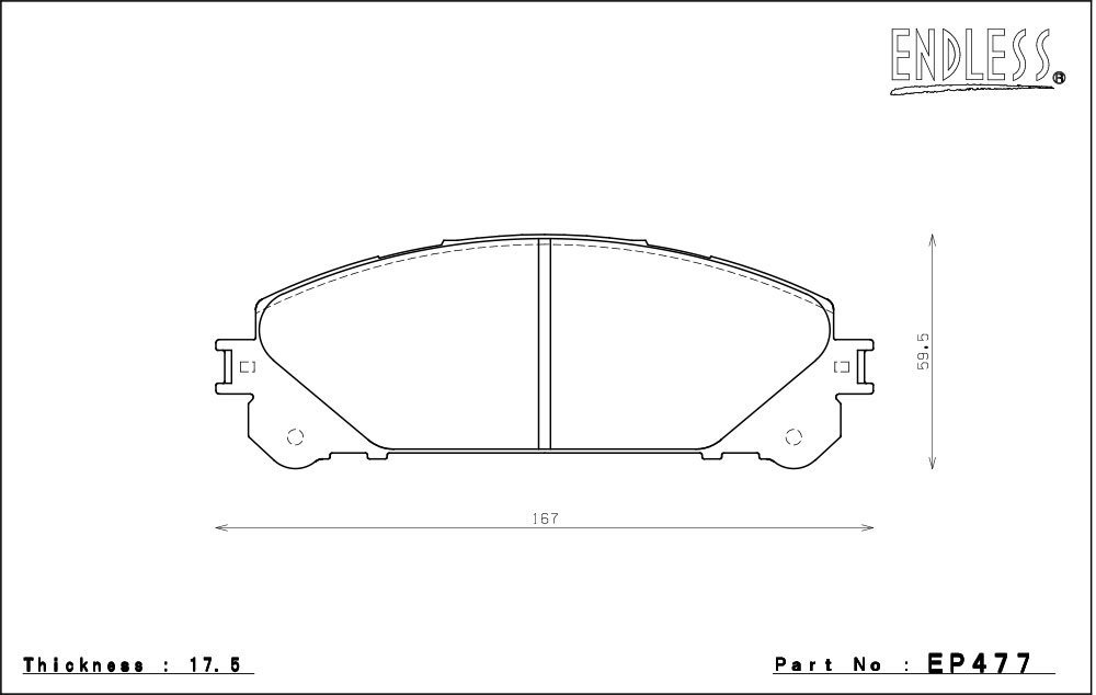 エンドレス ブレーキパッド SSMプラス フロント EP477SSMP RX350 GGL10 GGL15 GGL16W H21/1～H27/10 3.5L