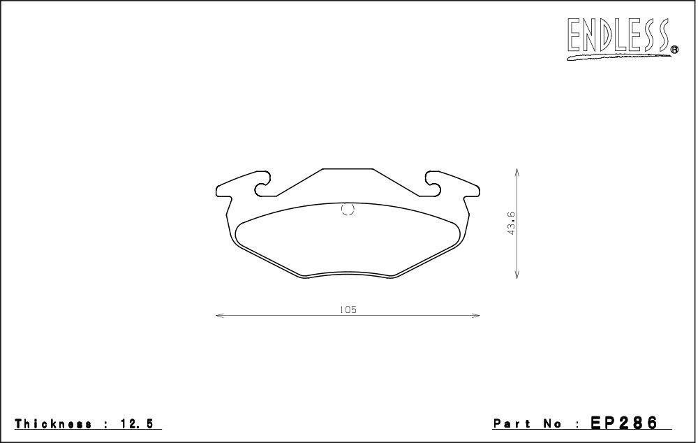 エンドレス ブレーキパッド MX72K リア EP286MX72K アルトハッスル CR22S H2/3～H6/9 FF SOHC DOHCターボ 4型車 No.250001～ 660cc