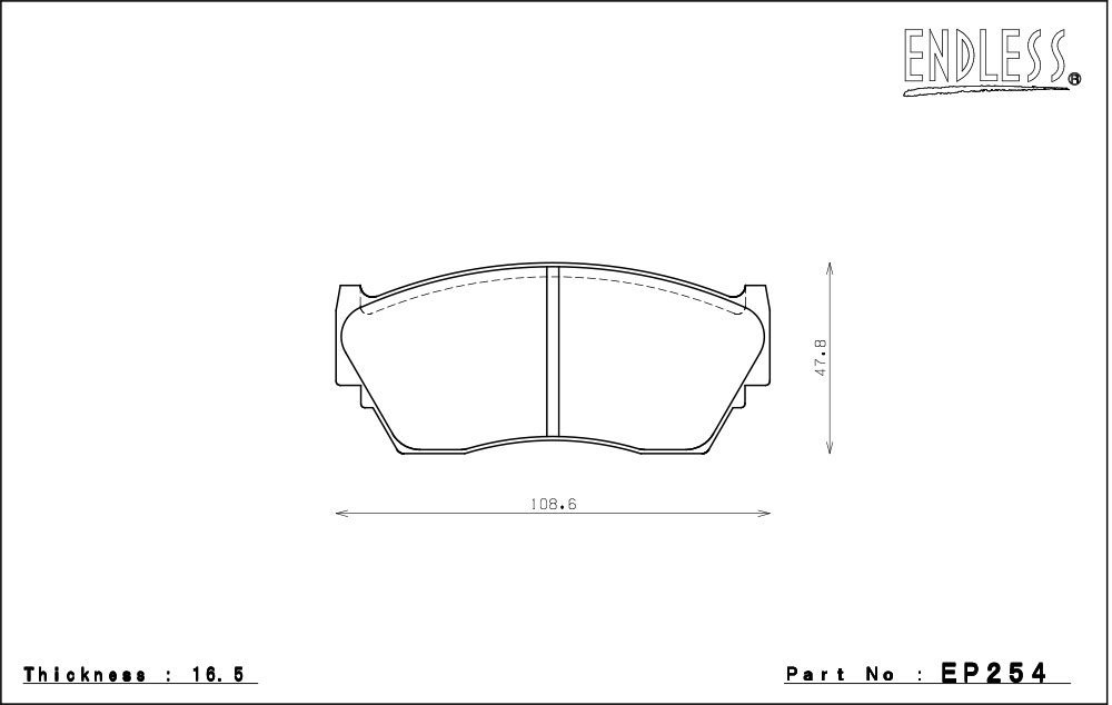 エンドレス ブレーキパッド SSS フロント EP254SSS NXクーペ FB13 EB13 H2/1～H5/12 4輪ディスク 1.5L