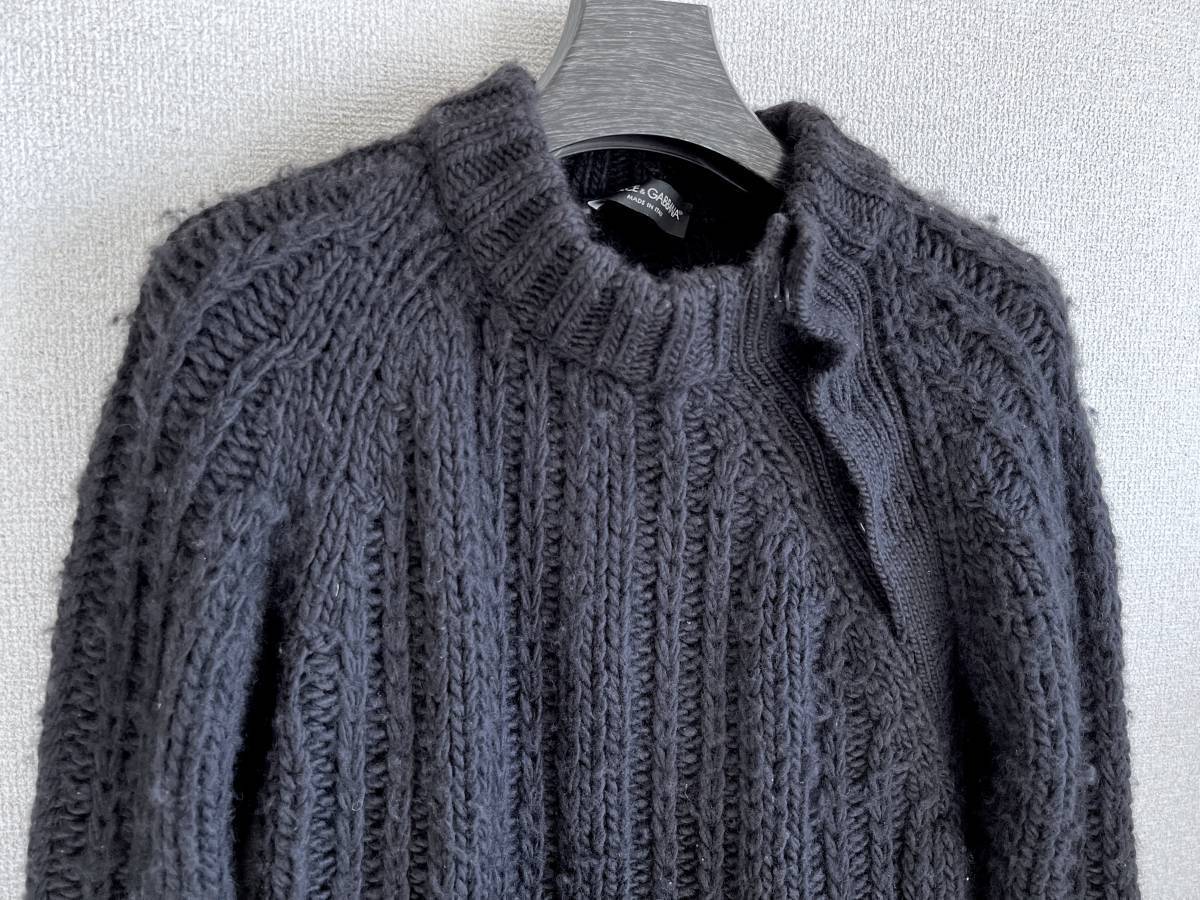 DOLCE&GABBANAmok neck thick rib knitted 