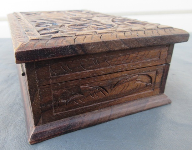 * super-discount * core wood total pattern sculpture entering jewelry case case Asian furniture Hawaii burr 