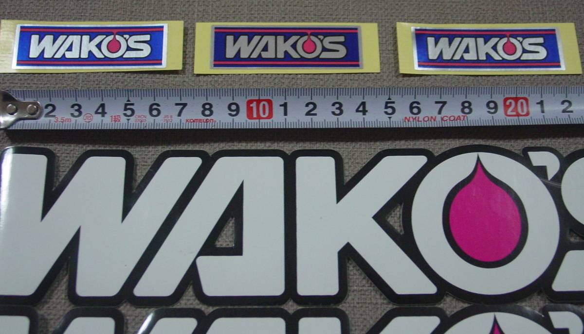 WAKO'S ワコーズ　ステッカー各種　メタル調/抜き文字/メタル調オイル注入　８枚＋１シート　未使用　保管品_画像2