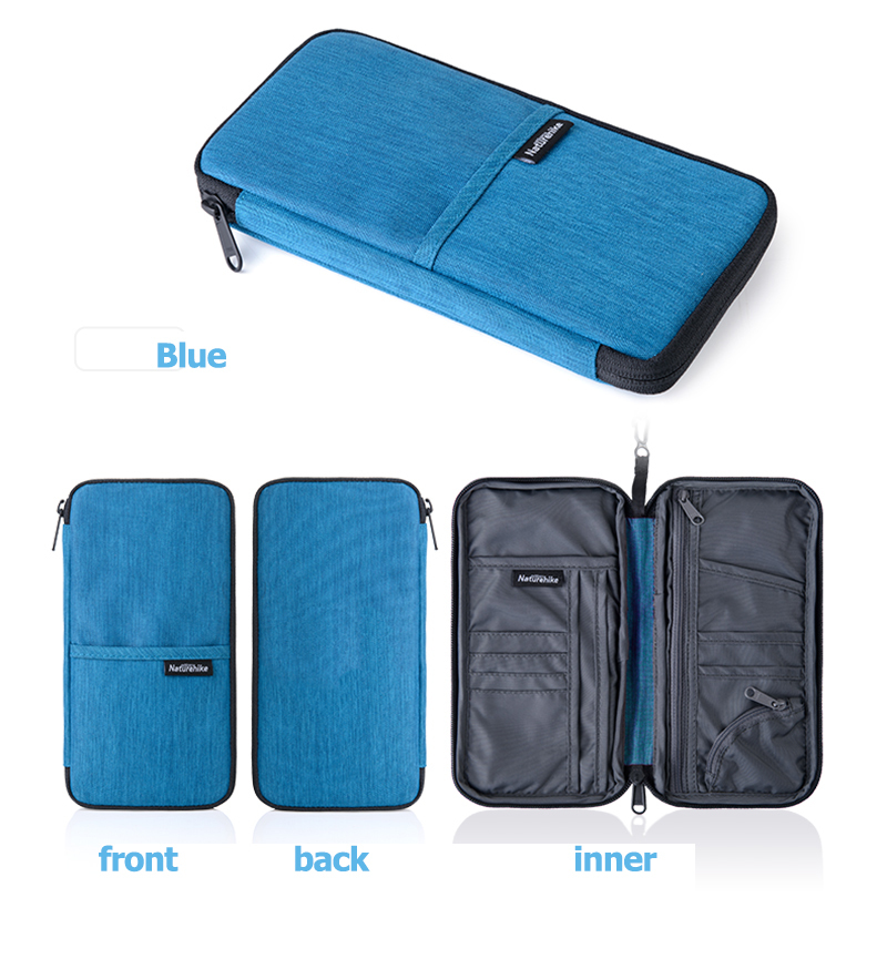  passport case neck lowering skimming prevention travel goods strap strengthen traveling abroad business trip multi case passbook case card inserting blue 