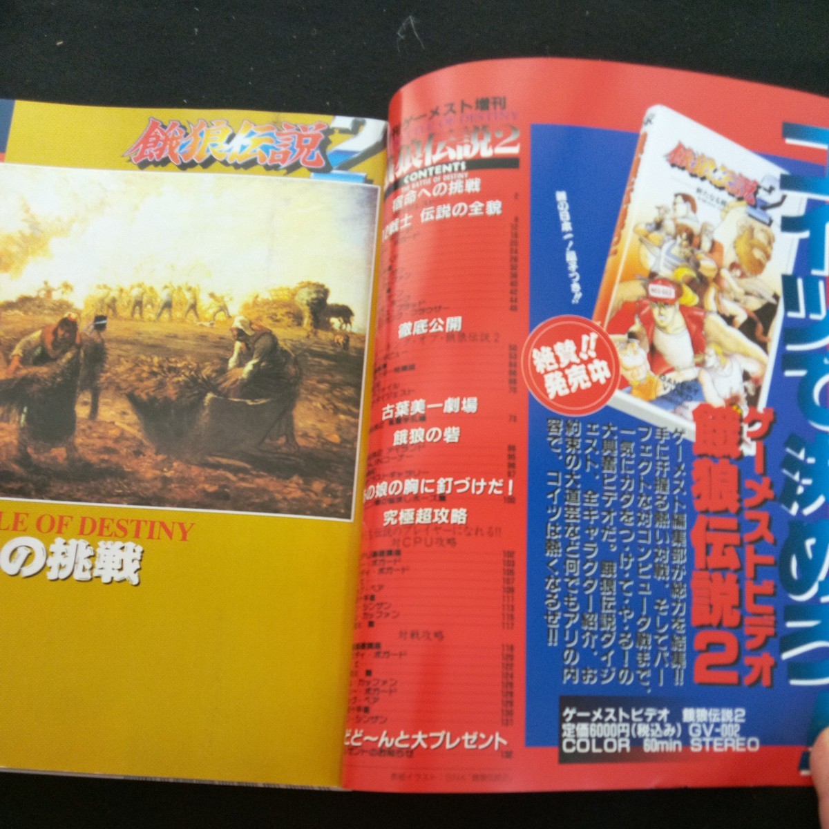 c-256 餓狼伝説2 宿命の増刊!! 月刊ゲーメスト増刊 ポスター付き c-256 餓狼伝説2 宿命の増刊!! 月刊ゲーメスト増刊 ポスター付き