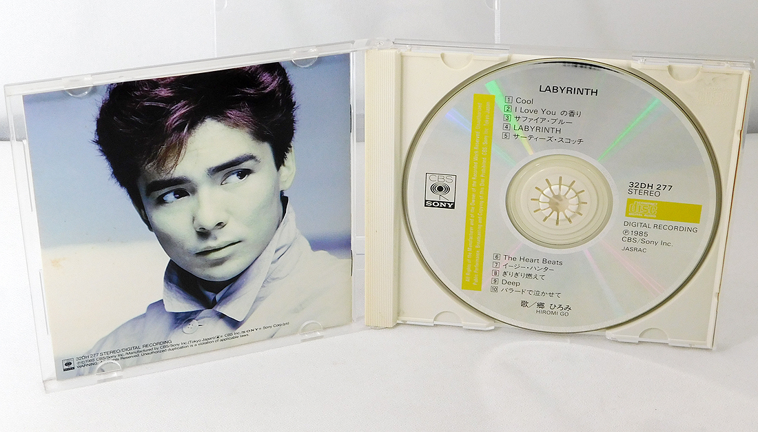 CD「郷ひろみ/LABYRINTH ラビリンス」32DH-277/85年盤/cool サファイア・ブルー 収録/井上陽水_画像3